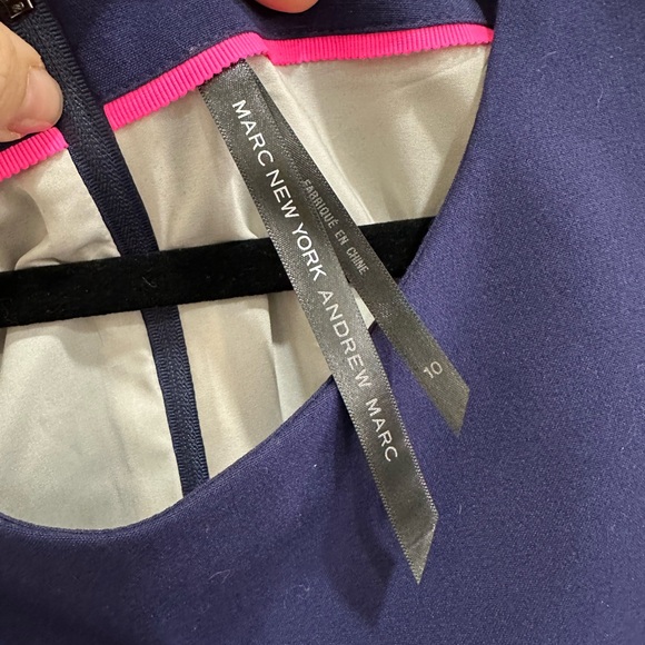 Marc New York blue and white Shift Dress Size 10 - Picture 4 of 5